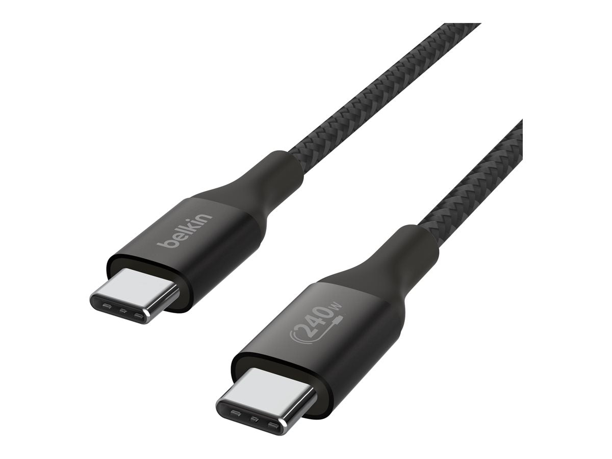 Belkin Boost Charge 240W USB-C auf USB-C Kabel, 2m - schwarz Belkin Boost Charge 240W USB-C auf USB-C Kabel, 2m - schwarz